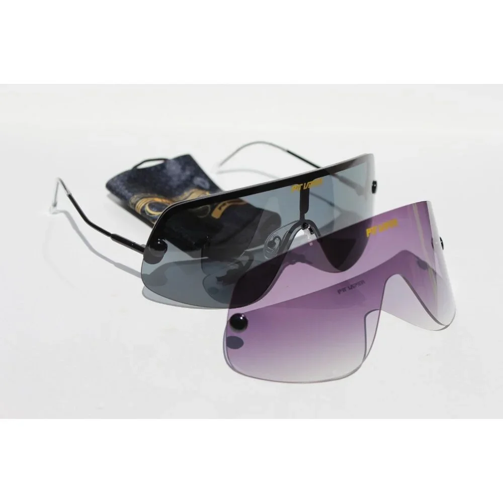 PIT VIPER The Exec Limousine POLARIZED Sunglasses Black/Smoke Interchange NEW